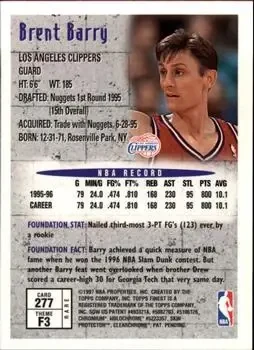 Back of Brent Barry