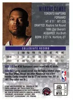 Back of Marcus Camby