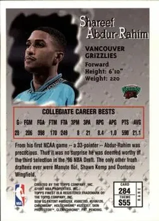 Shareef Abdur-Rahim 裏面