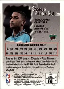 Back of Shareef Abdur-Rahim