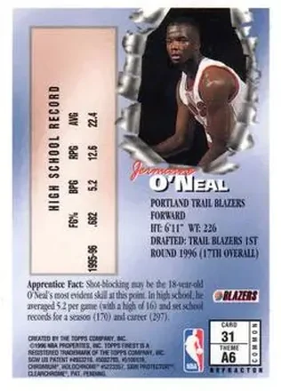 Jermaine O'Neal 背面
