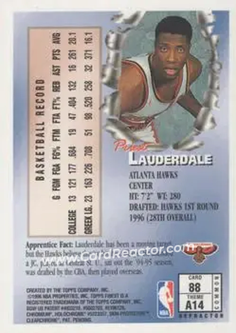 Back of Priest Lauderdale