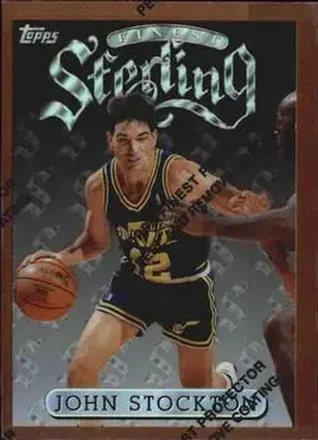 1996-97 Finest #90 Refractors John Stockton