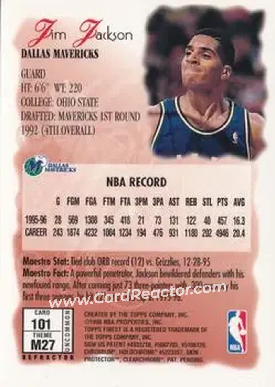 Back of Jim Jackson