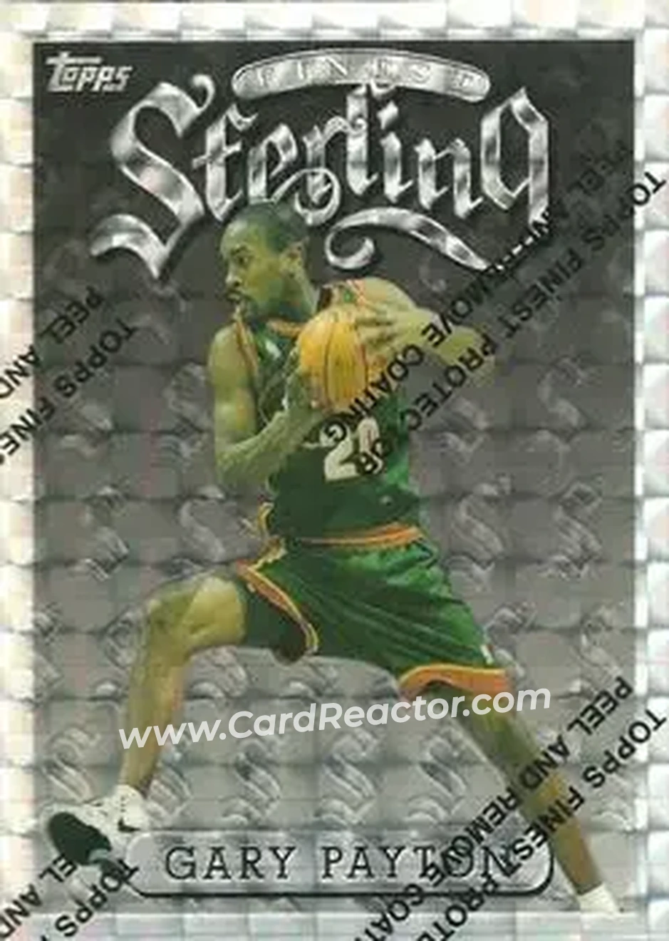 1996-97 Finest - Refractors #114 - Gary Payton - Seattle SuperSonics 1996-97 Finest - Refractors #114 - Gary Payton - Seattle SuperSonics