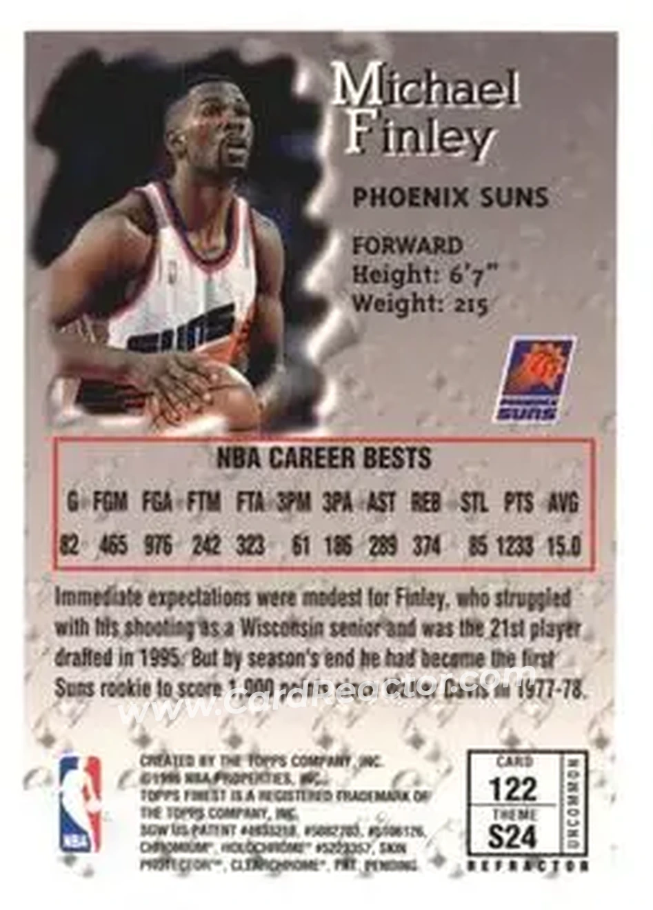 Back of Michael Finley
