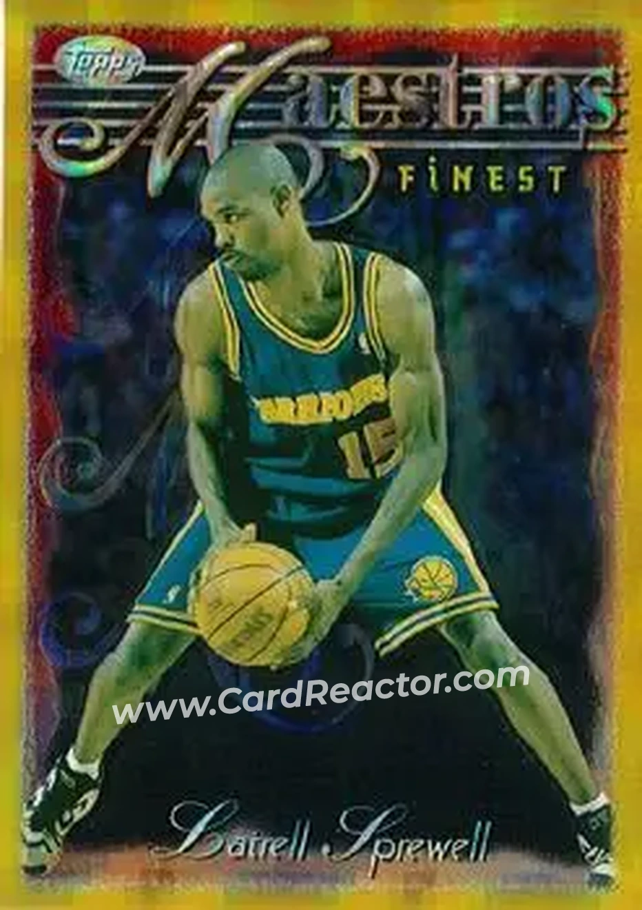 1996-97 Finest - Refractors #128 - Latrell Sprewell - Golden State Warriors