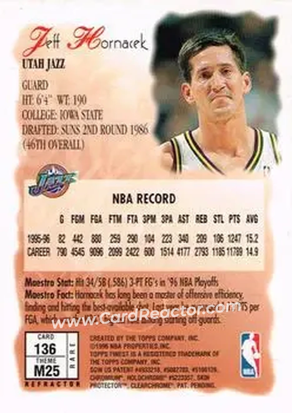 Back of Jeff Hornacek