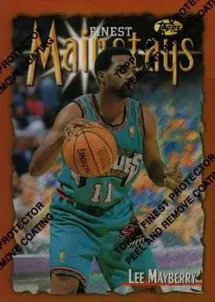 1996-97 Finest - Refractors #157 - Lee Mayberry - Vancouver Grizzlies