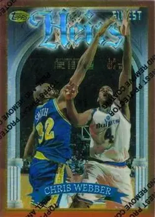 1996-97 Finest #163 Refractors Chris Webber