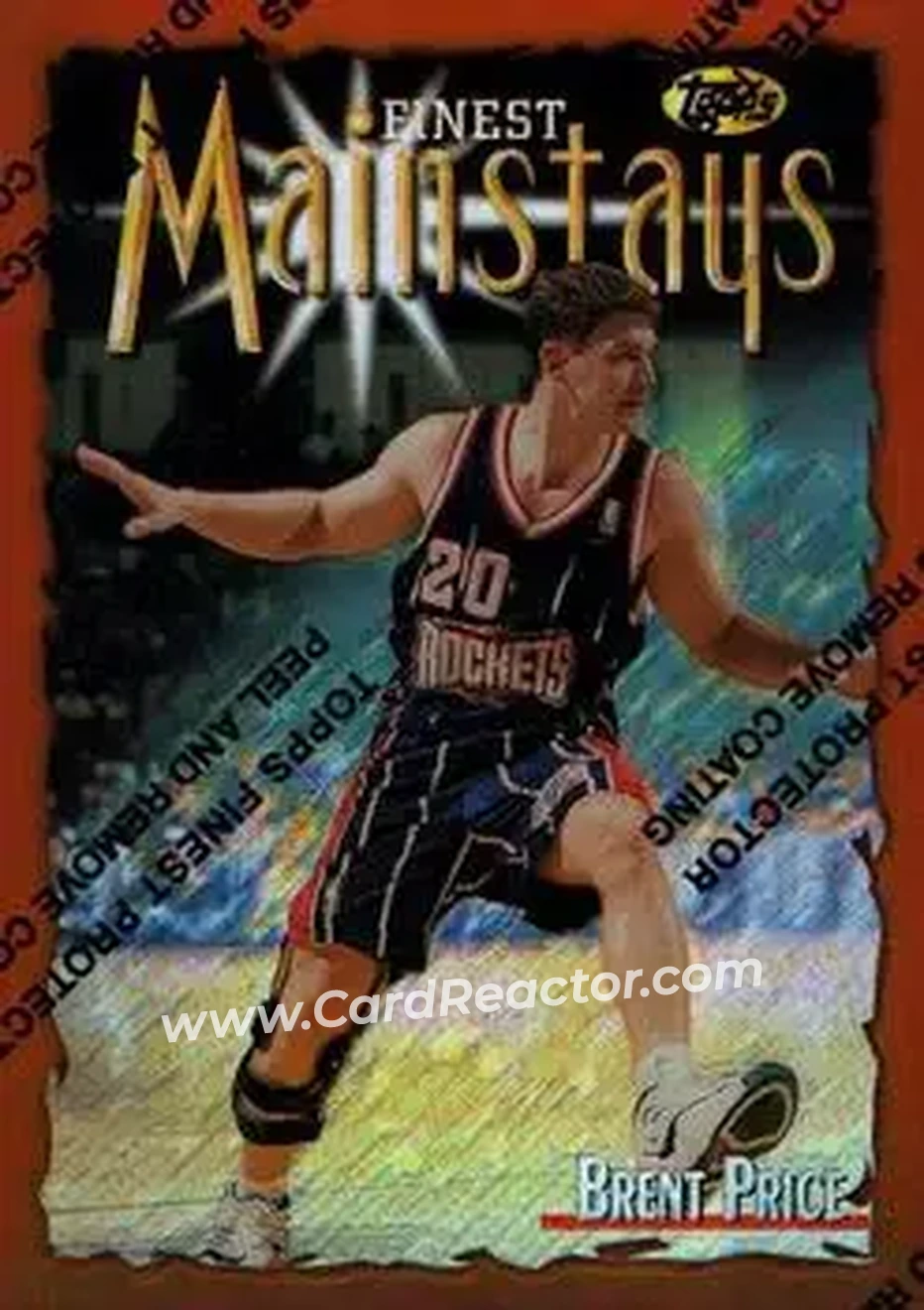 1996-97 Finest - Refractors #176 - Brent Price - Houston Rockets