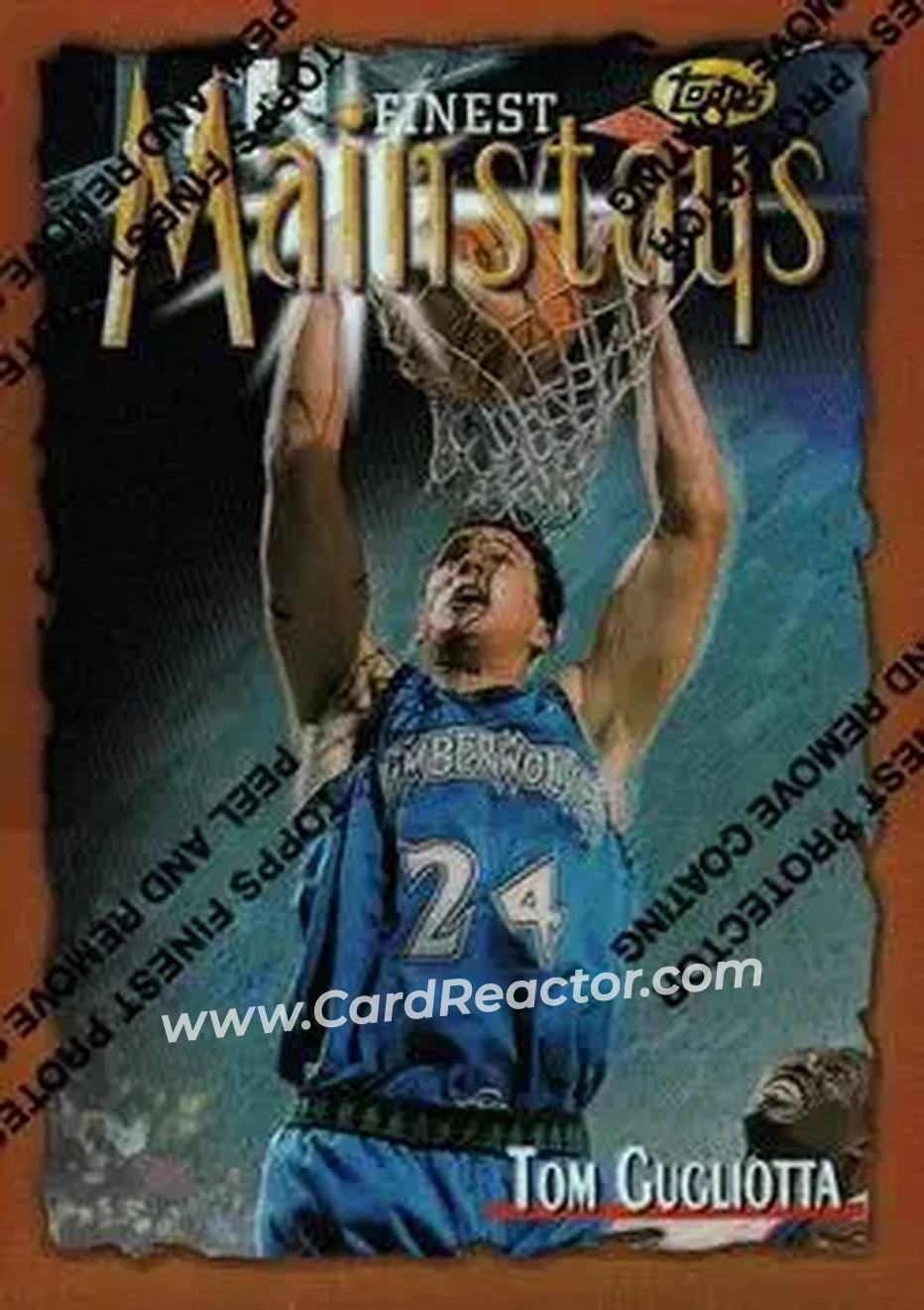 1996-97 Finest - Refractors #184 - Tom Gugliotta - Minnesota Timberwolves 1996-97 Finest - Refractors #184 - Tom Gugliotta - Minnesota Timberwolves