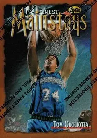 1996-97 Finest - Refractors #184 - Tom Gugliotta - Minnesota Timberwolves