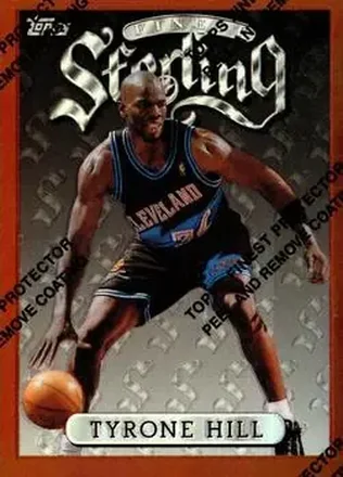 1996-97 Finest #185 Refractors Tyrone Hill