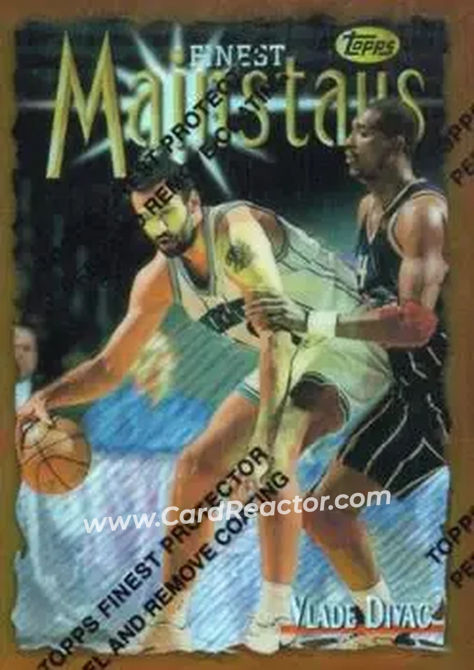 1996-97 Finest - Refractors #202 - Vlade Divac - Charlotte Hornets