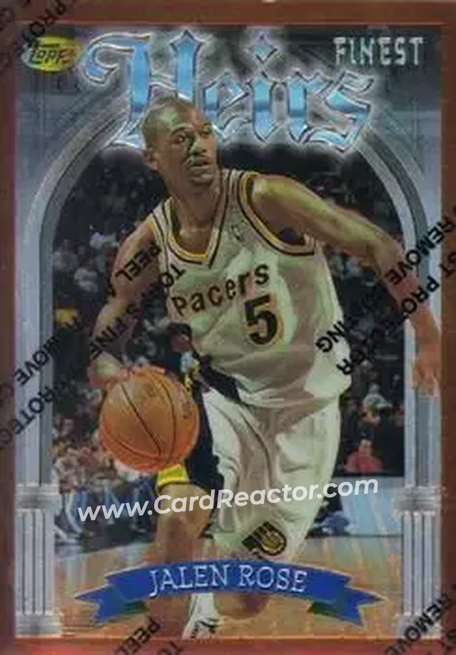 1996-97 Finest - Refractors #208 - Jalen Rose - Indiana Pacers