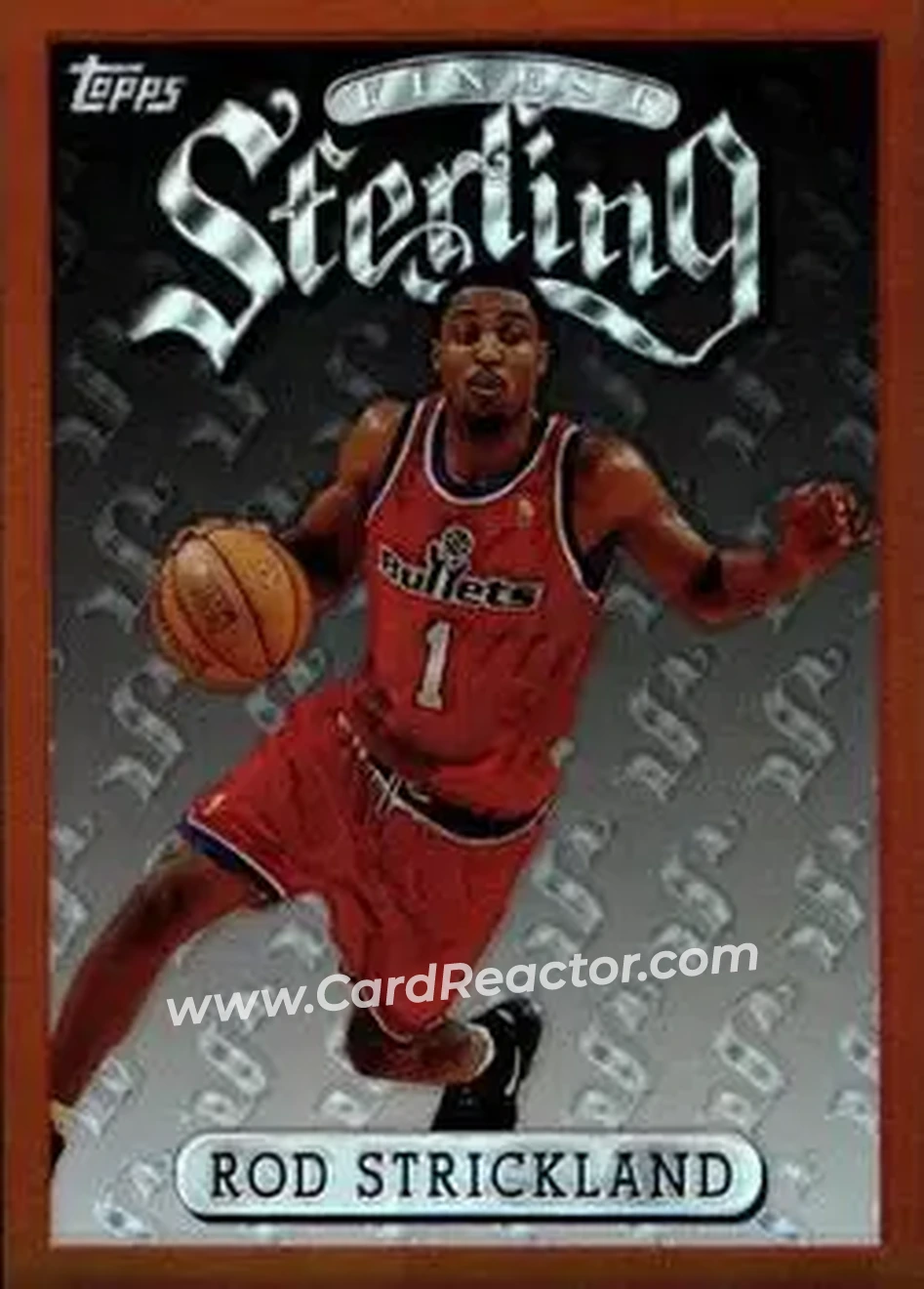 1996-97 Finest - Refractors #225 - Rod Strickland - Washington Bullets
