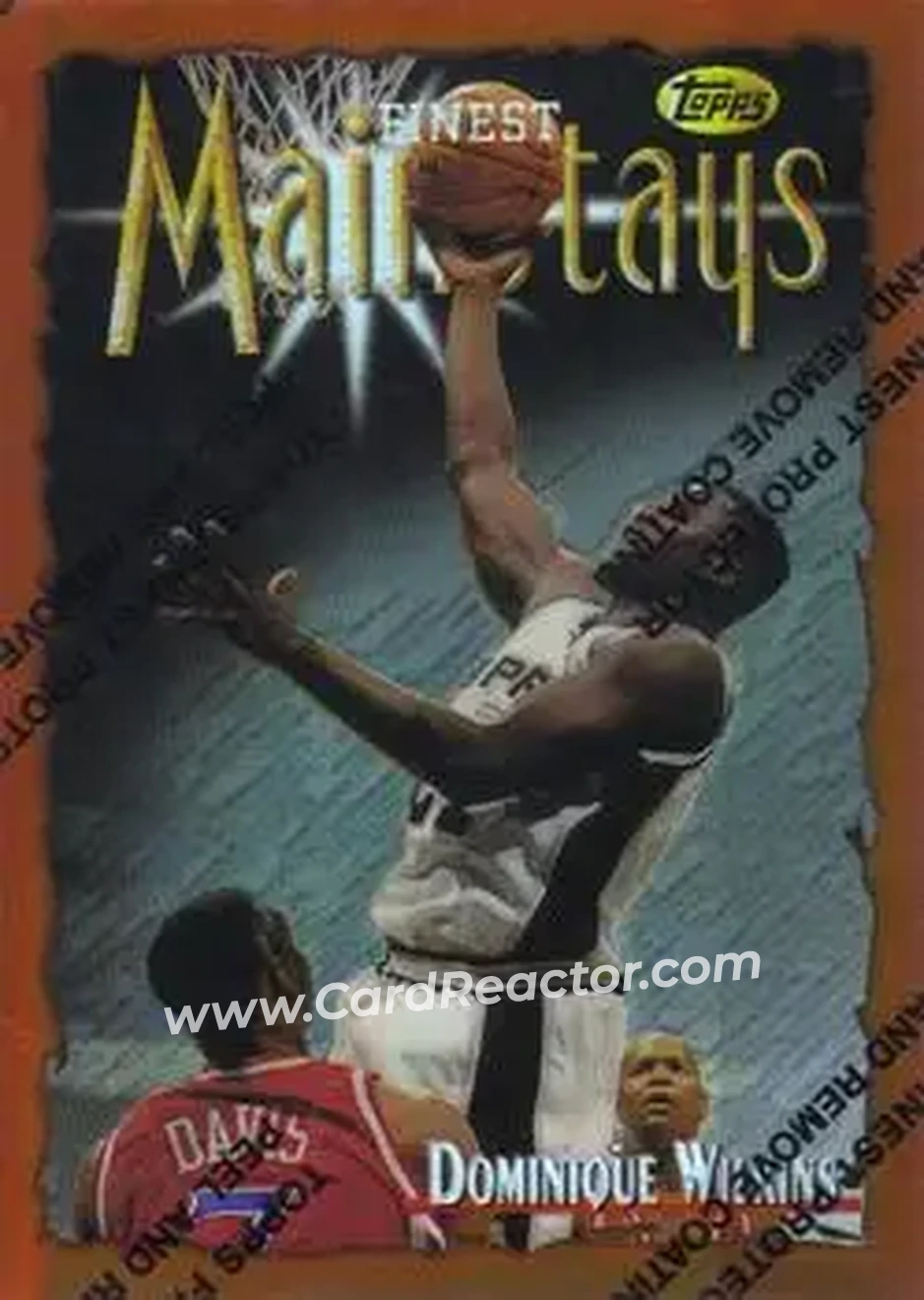 1996-97 Finest - Refractors #229 - Dominique Wilkins - San Antonio Spurs