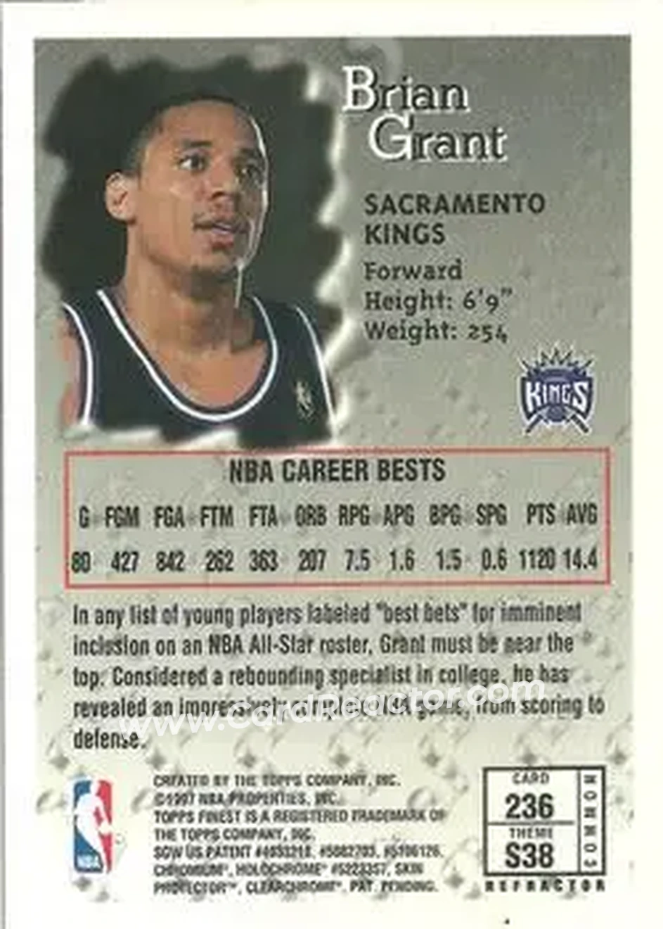 Back of Brian Grant