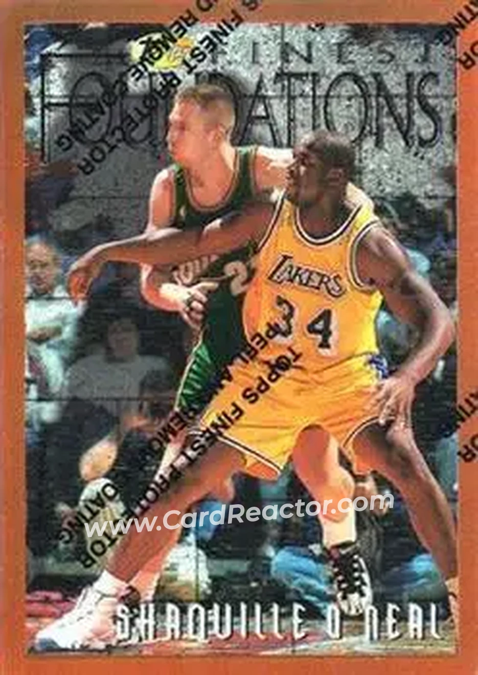 1996-97 Finest - Refractors #243 - Shaquille O'Neal - Los Angeles Lakers