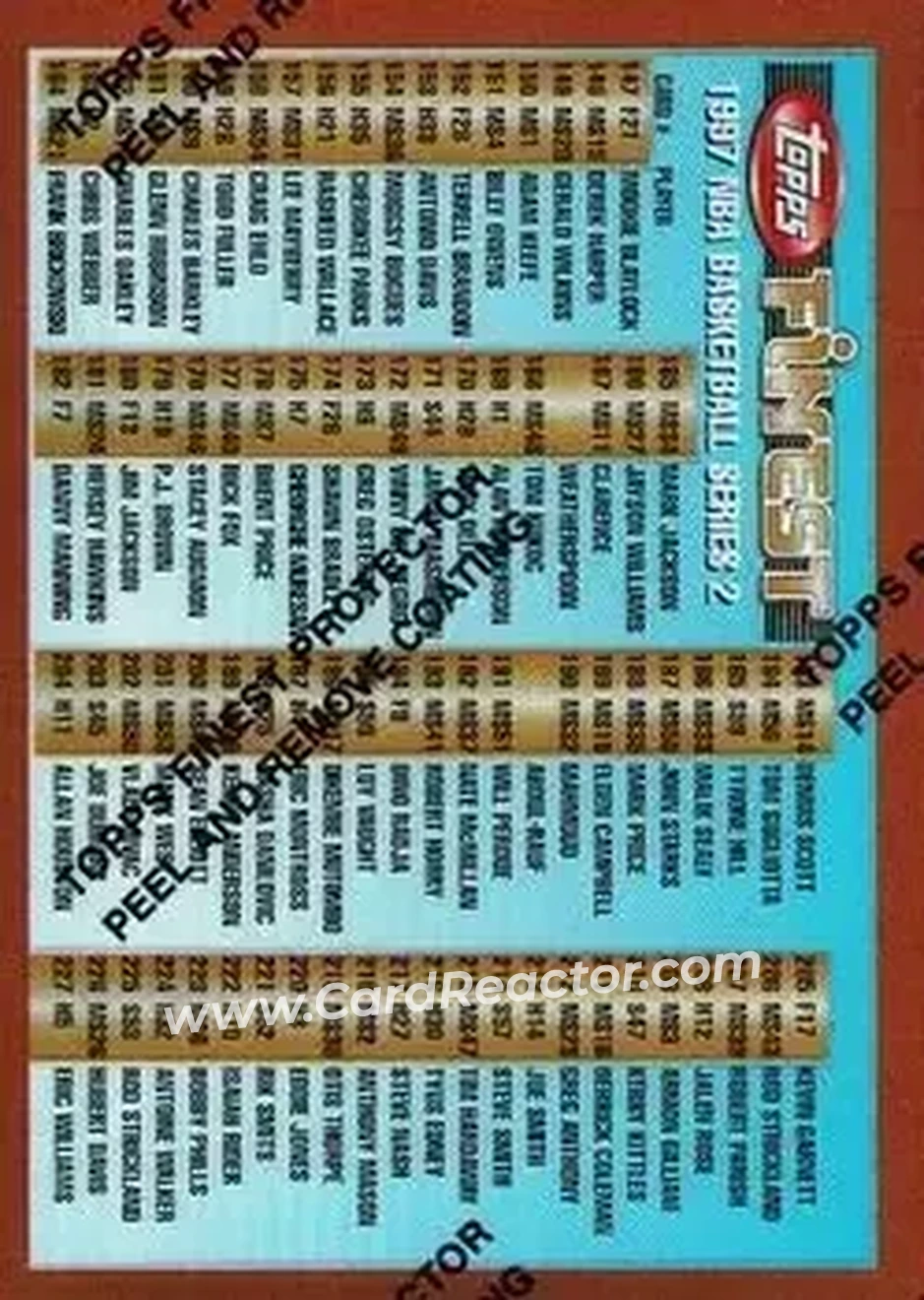 1996-97 Finest - Refractors #246 - Card #246 1996-97 Finest - Refractors #246 - Card #246