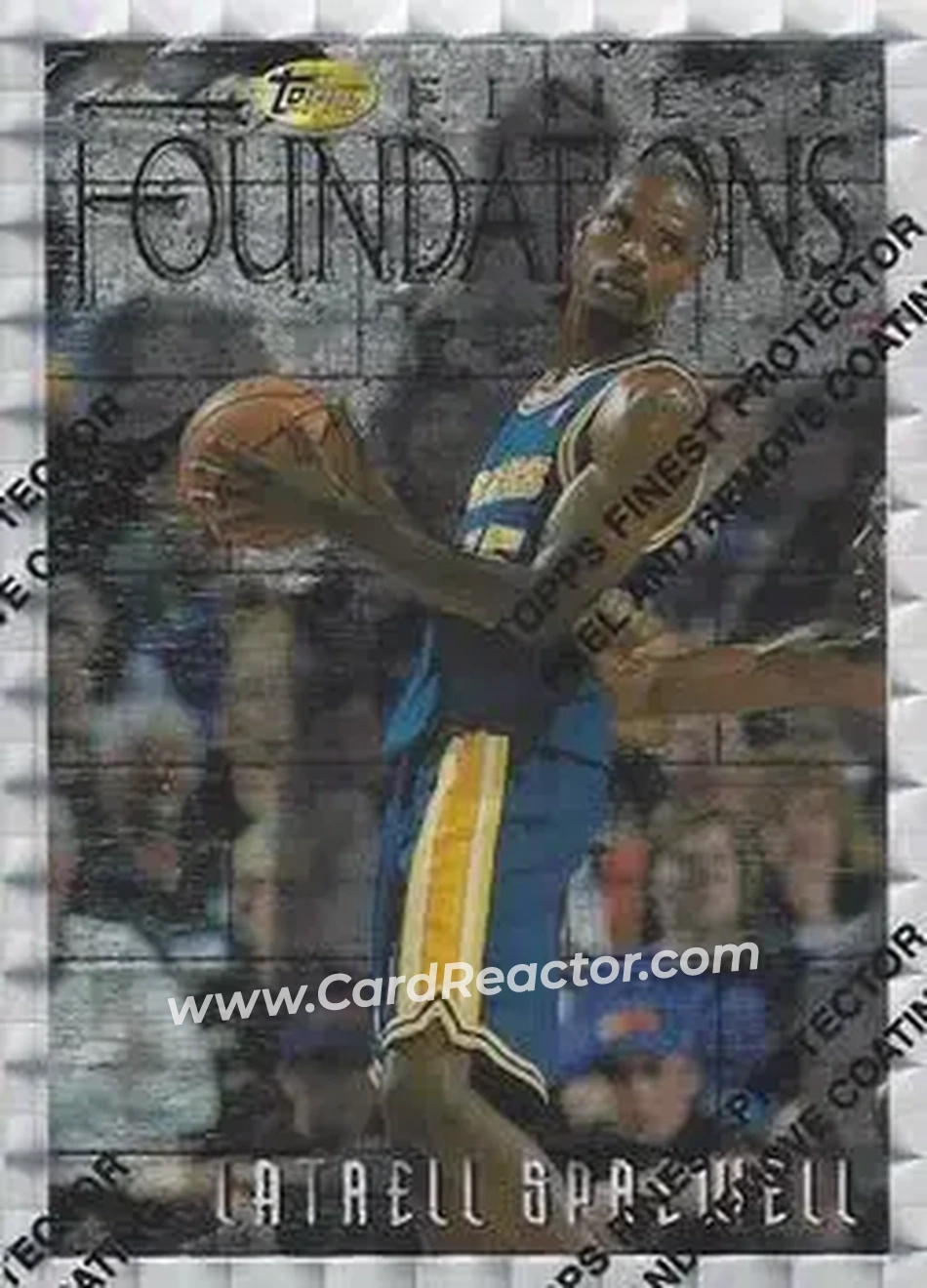 1996-97 Finest - Refractors #250 - Latrell Sprewell - Golden State Warriors 1996-97 Finest - Refractors #250 - Latrell Sprewell - Golden State Warriors