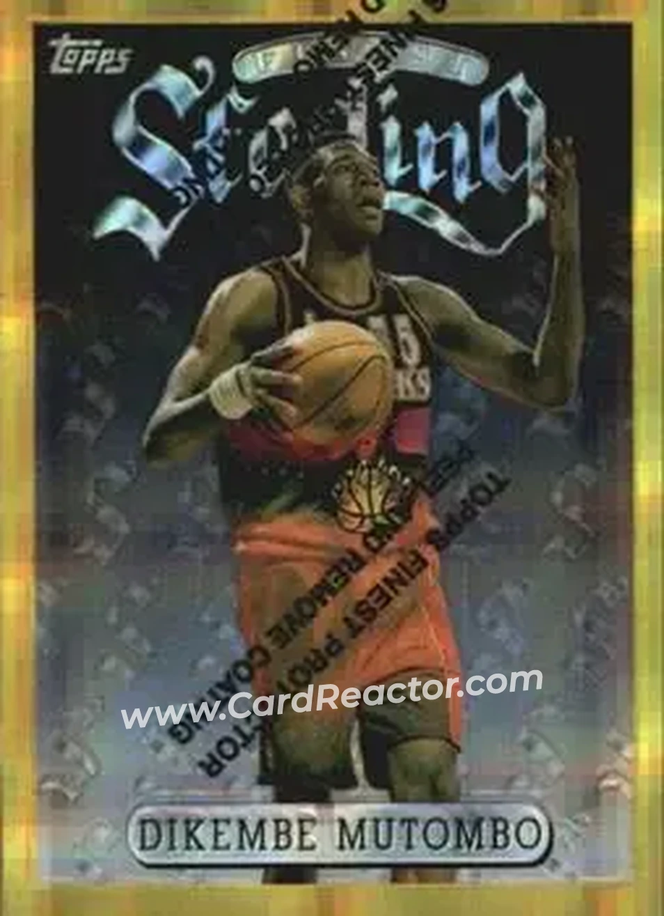 Front of Dikembe Mutombo