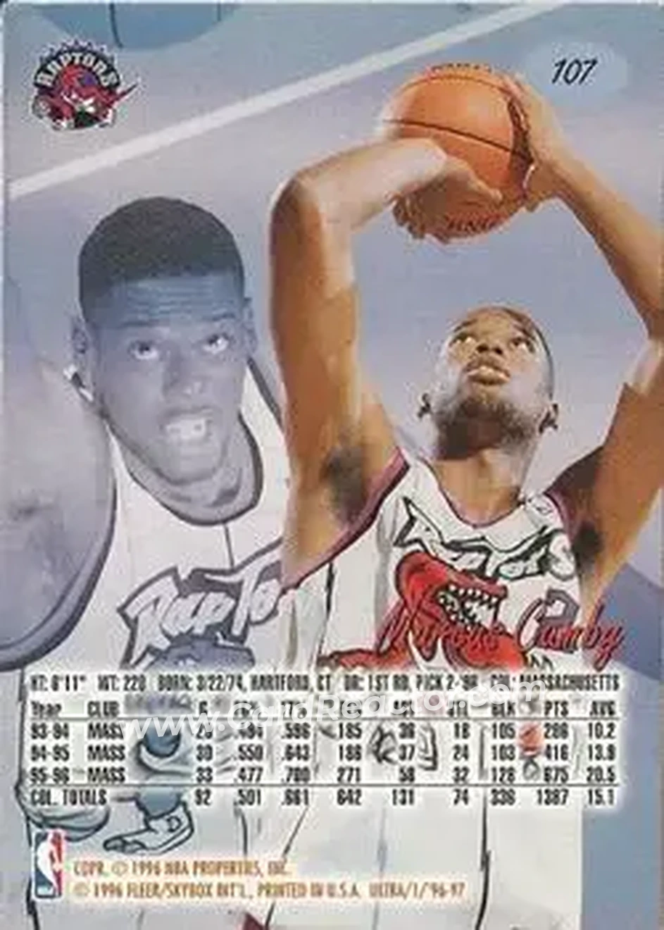 Back of Marcus Camby
