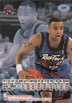 Back of Damon Stoudamire