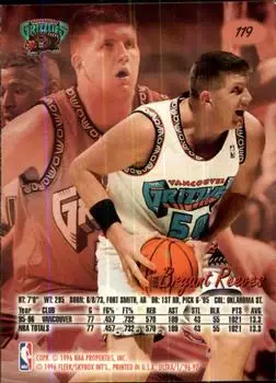 Back of Bryant Reeves