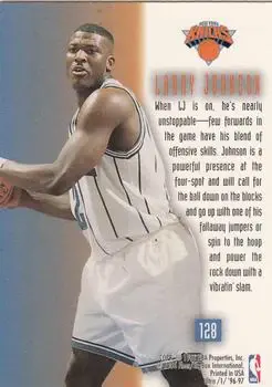 Back of Larry Johnson