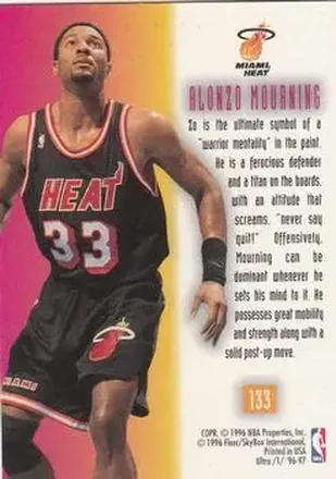 Alonzo Mourning back