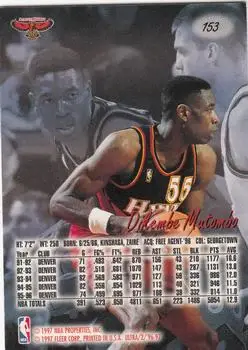 Back of Dikembe Mutombo