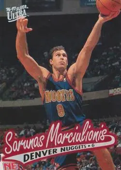 1996-97 Ultra #176 Šarūnas Marčiulionis