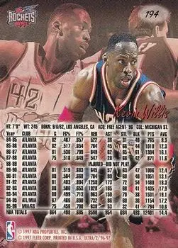 Back of Kevin Willis