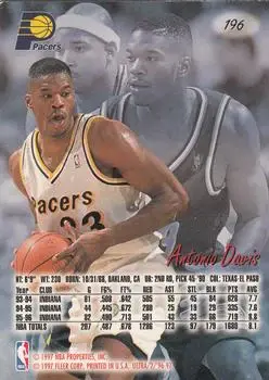 Back of Antonio Davis