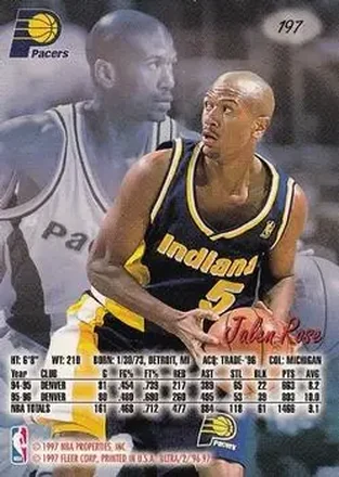 Jalen Rose back