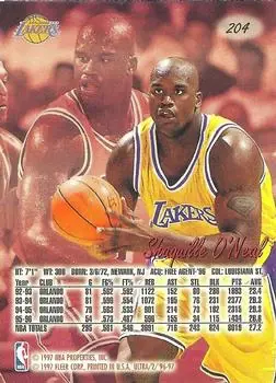 Back of Shaquille O'Neal