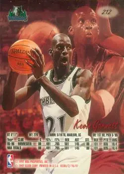 Back of Kevin Garnett