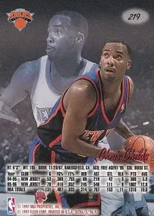 Chris Childs back