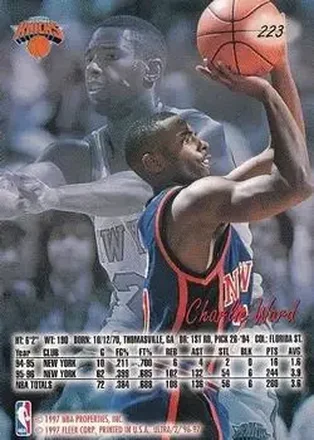 Charlie Ward back