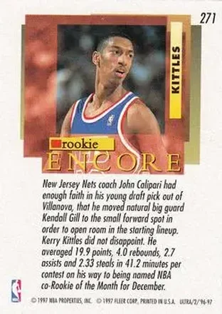 Kerry Kittles back