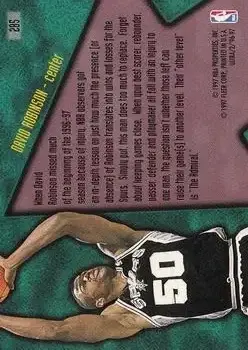 Back of David Robinson