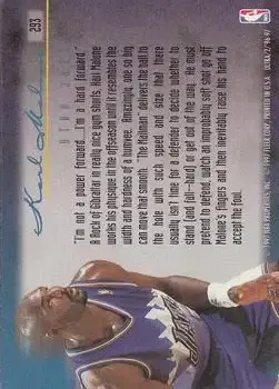 Back of Karl Malone