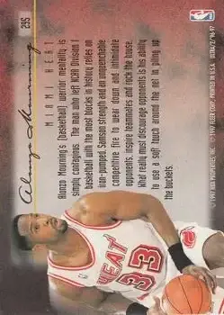 Back of Alonzo Mourning