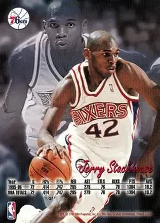 Jerry Stackhouse PROMO Philadelphia 76ers back