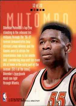 Back of Dikembe Mutombo