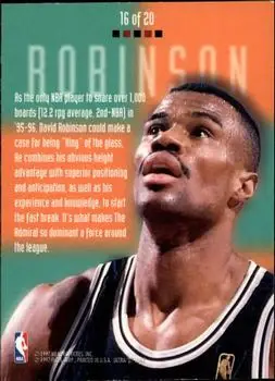 Back of David Robinson