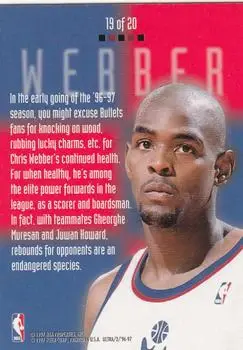 Back of Chris Webber