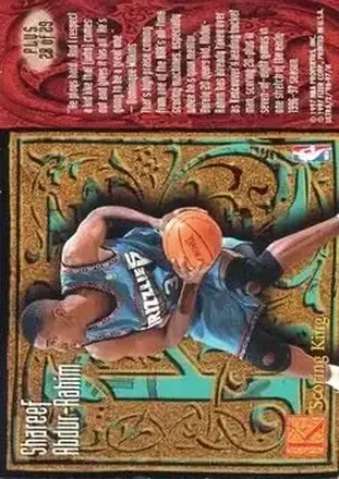 Shareef Abdur-Rahim back
